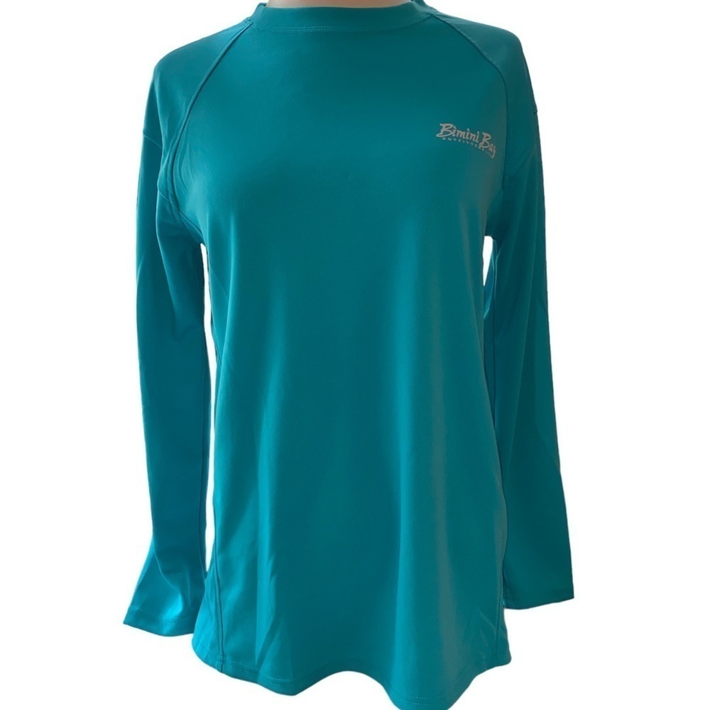 Bimini Bay Outfitters Cabo style sunshirt long sleeve crewneck ocean Sz small